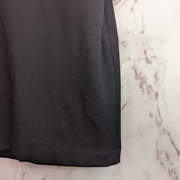 Trina Turk Silk Stretch Mini Dress Size 6 Small Cowl Pink Black Luci Stripe - Picture 5 of 11